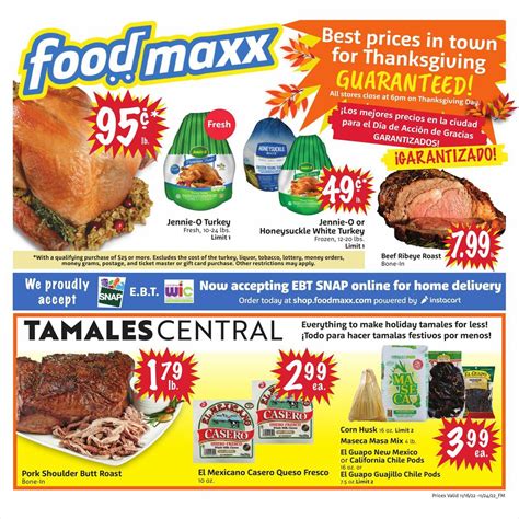 Foodmax ad - FoodMaxx Carson City - promotional ads and opening hours. FoodMaxx - current weekly ads. 01/10 - 01/23/2024. FoodMaxx. Grocery. 10/18 - 10/31/2023. FoodMaxx. Grocery. 10/04 - 10/17/2023. FoodMaxx. Grocery. Latest weekly ads and promotions - FoodMaxx Shops locations FoodMaxx - Carson City. Location/Address Opening hours;
